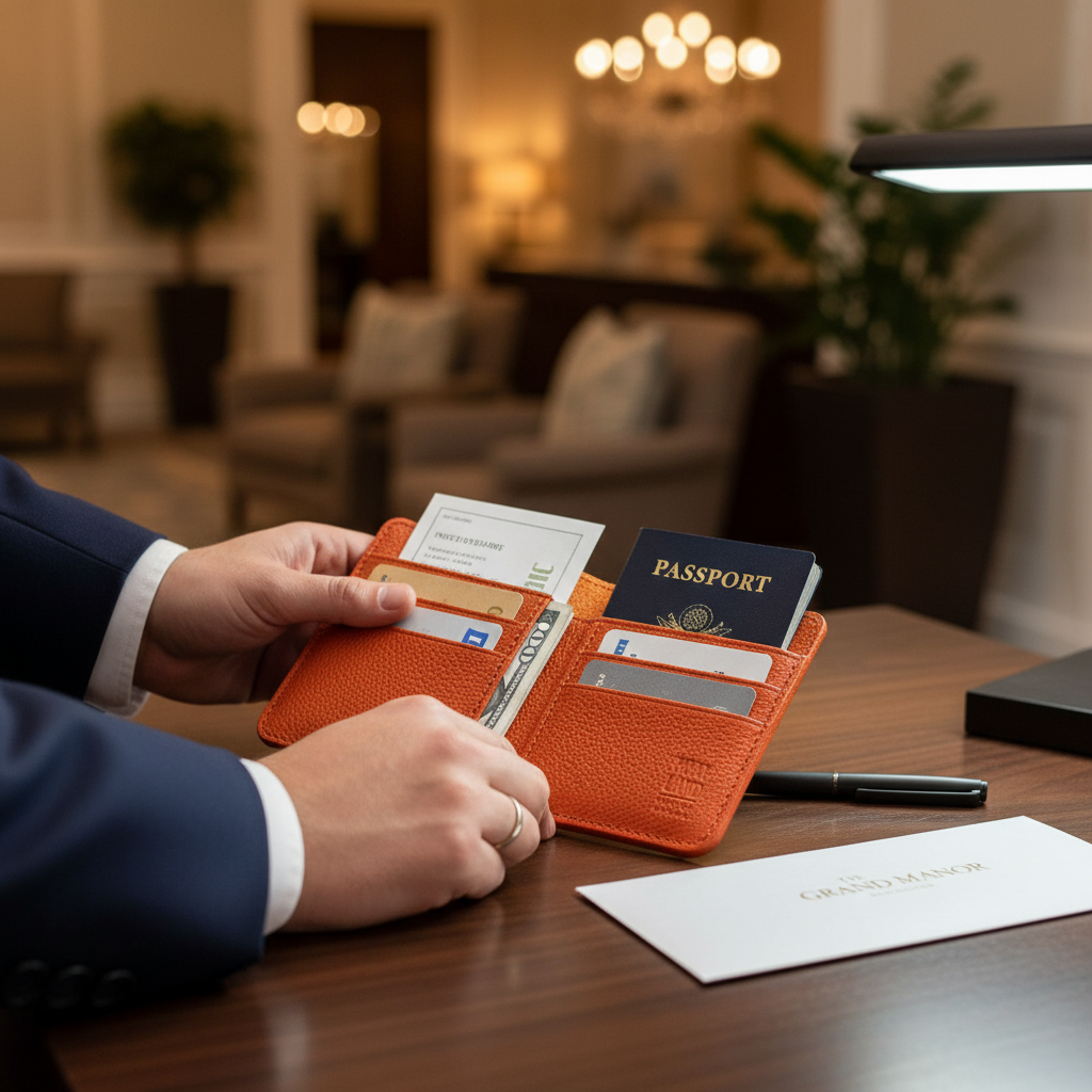 Leather Modern Passport Holder