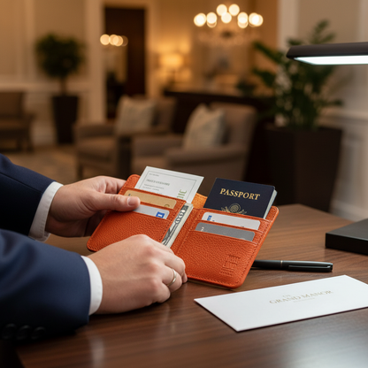 Leather Modern Passport Holder